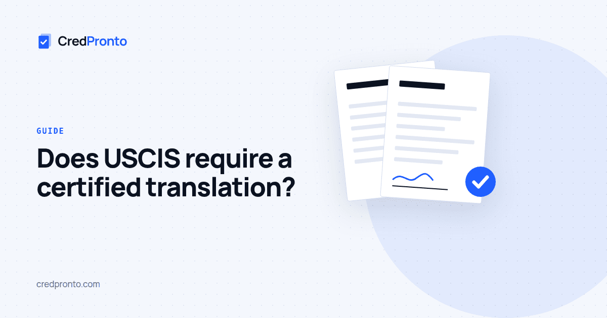 Cover for the guide "Does USCIS require a certified translation?"